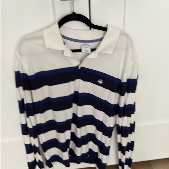 Striped Long Sleeve Polo Shirt - Picture 1 of 2